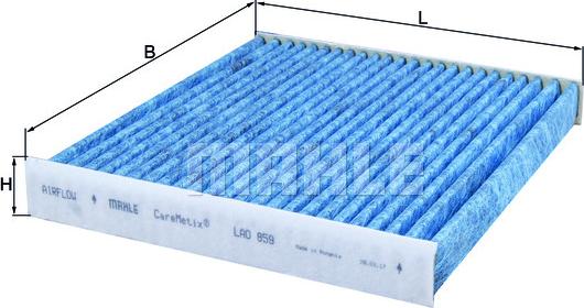 KNECHT LAO 859 - Filtrs, Salona telpas gaiss adetalas.lv