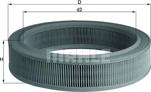 KNECHT LX 568 - Gaisa filtrs adetalas.lv