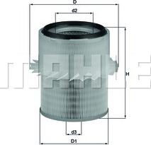 KNECHT LX 673 - Gaisa filtrs adetalas.lv