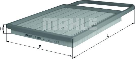 KNECHT LX 1475 - Gaisa filtrs adetalas.lv