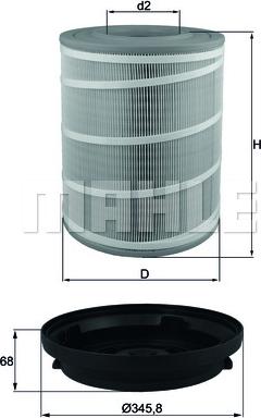 KNECHT LX 3480 KIT - Gaisa filtrs adetalas.lv