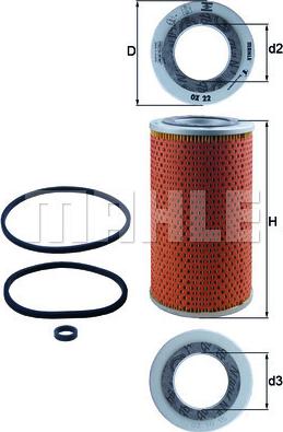 KNECHT OX 22D - Eļļas filtrs adetalas.lv