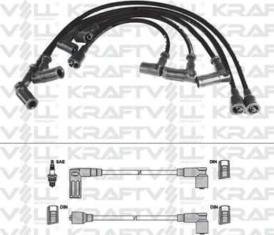 KRAFTVOLL GERMANY 05070190 - Augstsprieguma vadu komplekts adetalas.lv