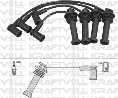 KRAFTVOLL GERMANY 05070248 - Augstsprieguma vadu komplekts adetalas.lv