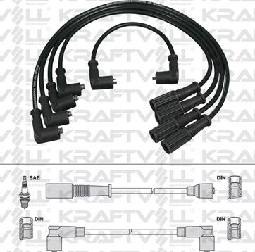 KRAFTVOLL GERMANY 05070285 - Augstsprieguma vadu komplekts adetalas.lv