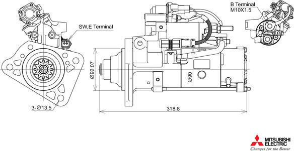 KUTNAK AUTOMOTIVE 723543/M - Starteris adetalas.lv