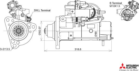 KUTNAK AUTOMOTIVE 723539/M - Starteris adetalas.lv