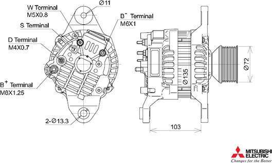 KUTNAK AUTOMOTIVE 723533/M - Ģenerators adetalas.lv