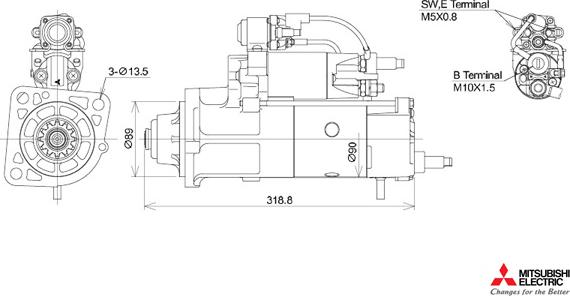 KUTNAK AUTOMOTIVE 723537/M - Starteris adetalas.lv