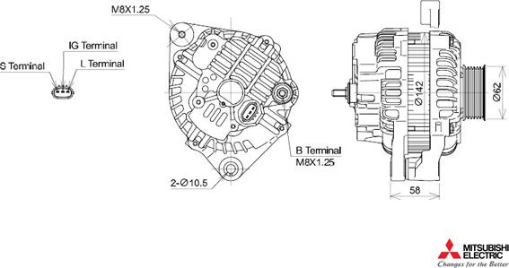 KUTNAK AUTOMOTIVE 723521/M - Ģenerators adetalas.lv