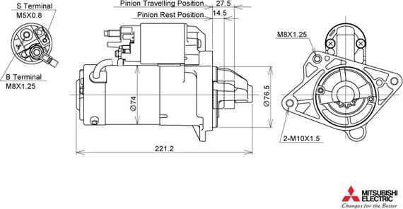 KUTNAK AUTOMOTIVE 722568/M - Starteris adetalas.lv