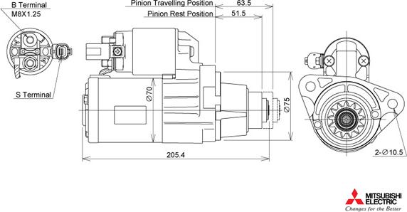 KUTNAK AUTOMOTIVE 722567/M - Starteris adetalas.lv