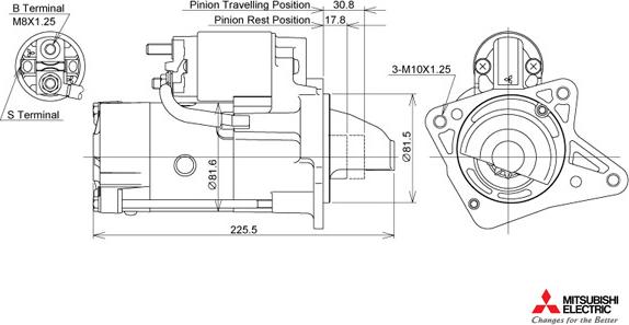 KUTNAK AUTOMOTIVE 722689/M - Starteris adetalas.lv