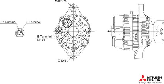 KUTNAK AUTOMOTIVE 722350/M - Ģenerators adetalas.lv