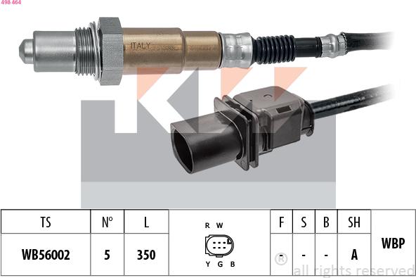 KW 498 464 - Lambda zonde adetalas.lv