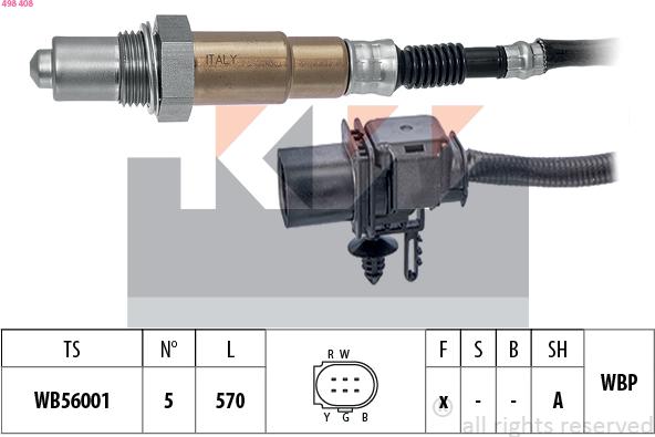 KW 498 408 - Lambda zonde adetalas.lv