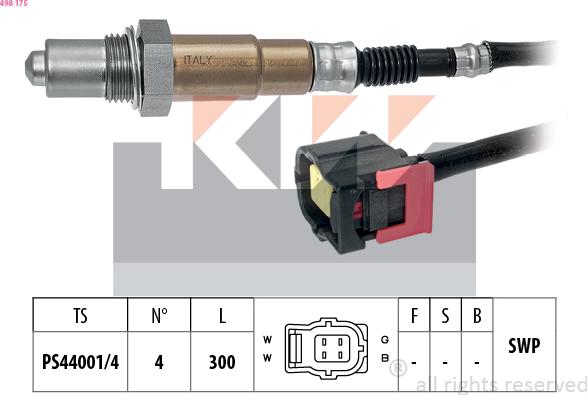 KW 498 175 - Lambda zonde adetalas.lv