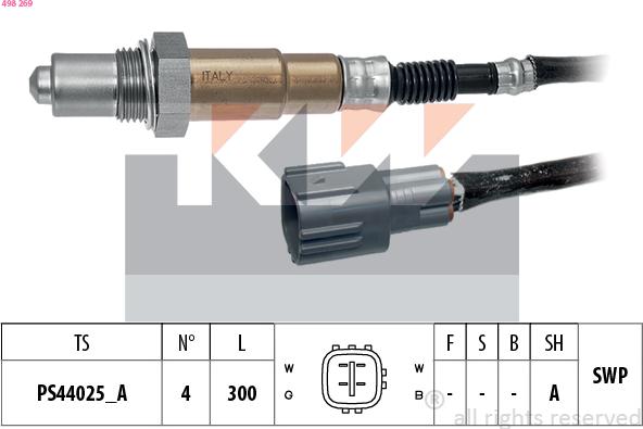 KW 498 269 - Lambda zonde adetalas.lv