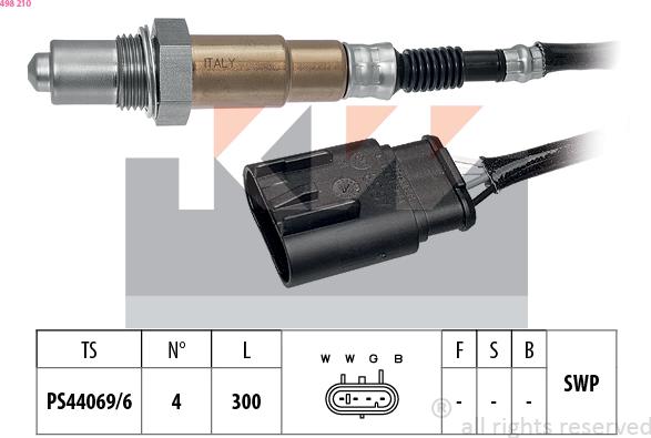 KW 498 210 - Lambda zonde adetalas.lv