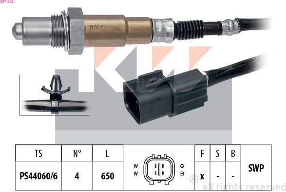 KW 497 542 - Lambda zonde adetalas.lv