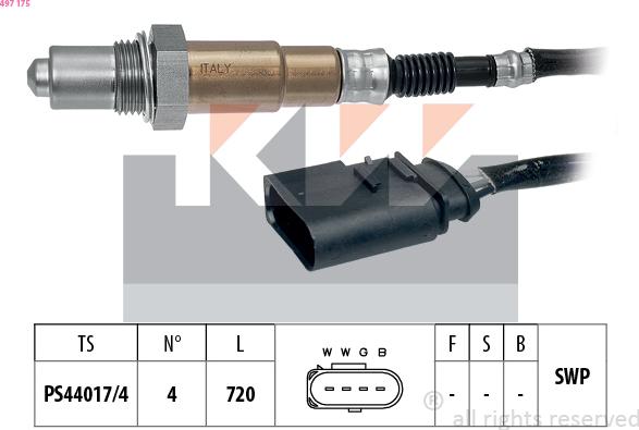 KW 497 175 - Lambda zonde adetalas.lv