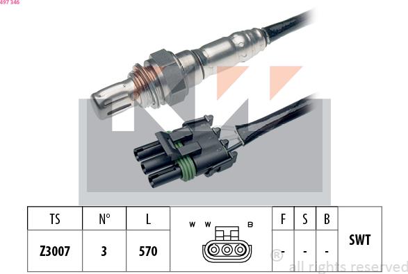 KW 497 346 - Lambda zonde adetalas.lv