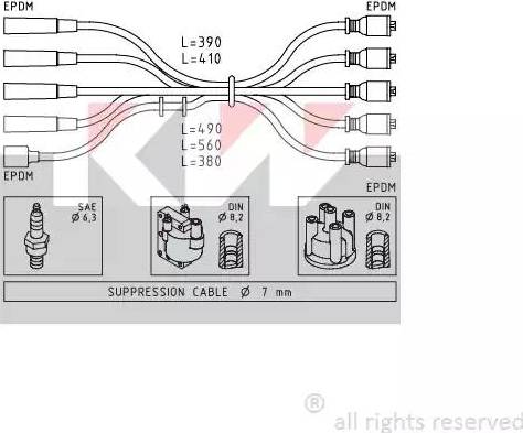 KW 359 429 - Augstsprieguma vadu komplekts adetalas.lv