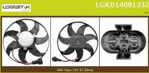 LGK LGK014081332 - Ventilators, Motora dzesēšanas sistēma adetalas.lv