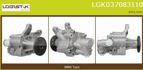 LGK LGK037083110 - Hidrosūknis, Stūres iekārta adetalas.lv