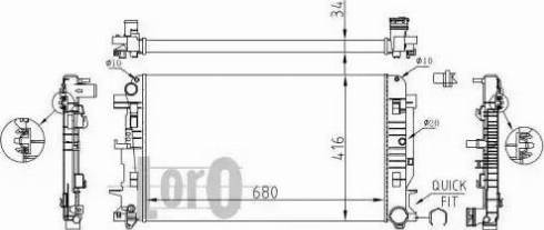 Loro 054-017-0035 - Radiators, Motora dzesēšanas sistēma adetalas.lv