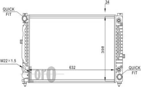 Loro 053-017-0052 - Radiators, Motora dzesēšanas sistēma adetalas.lv