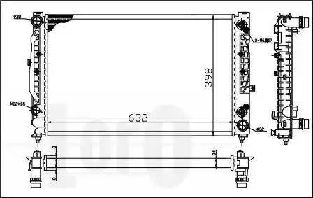 Loro 003-017-0023 - Radiators, Motora dzesēšanas sistēma adetalas.lv