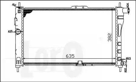 Loro 011-017-0004 - Radiators, Motora dzesēšanas sistēma adetalas.lv