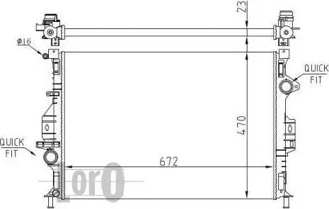 Loro 017-017-0050 - Radiators, Motora dzesēšanas sistēma adetalas.lv