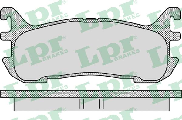 LPR 05P1099 - Bremžu uzliku kompl., Disku bremzes adetalas.lv