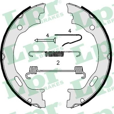 LPR 08719 - Bremžu loku kompl., Stāvbremze adetalas.lv
