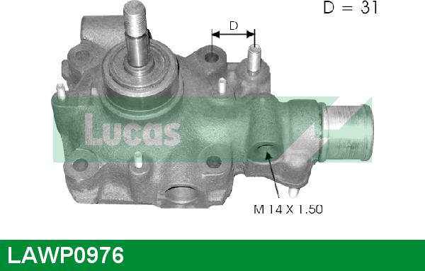 LUCAS LAWP0976 - Ūdenssūknis adetalas.lv