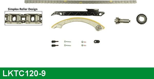 LUCAS LKTC120-9 - Sadales vārpstas piedziņas ķēdes komplekts adetalas.lv