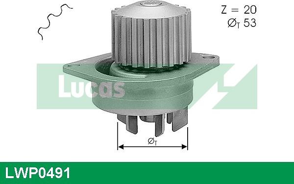 LUCAS LWP0491 - Ūdenssūknis adetalas.lv