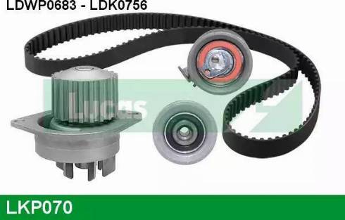 Lucas Engine Drive LKP070 - Ūdenssūknis + Zobsiksnas komplekts adetalas.lv