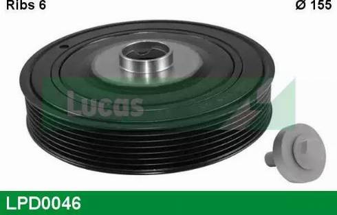 Lucas Engine Drive LPD0046 - Piedziņas skriemelis, Kloķvārpsta adetalas.lv