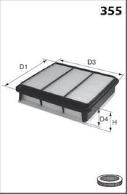 Lucas Filters LFAF445 - Gaisa filtrs adetalas.lv