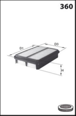 Lucas Filters LFAF435 - Gaisa filtrs adetalas.lv