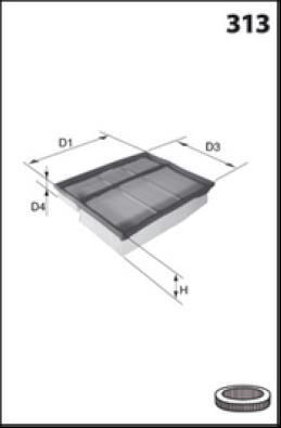 Lucas Filters LFAF175 - Gaisa filtrs adetalas.lv