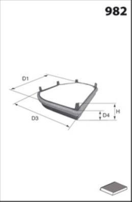 Lucas Filters LFCP134 - Filtrs, Salona telpas gaiss adetalas.lv