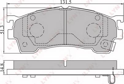 4U Autoparts 37597MZ - Bremžu uzliku kompl., Disku bremzes adetalas.lv