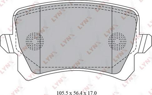 LYNXauto BD-8030 - Bremžu uzliku kompl., Disku bremzes adetalas.lv