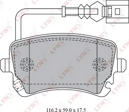 LYNXauto BD-8033 - Bremžu uzliku kompl., Disku bremzes adetalas.lv