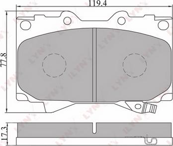 TOMEX brakes TX 13-82 - Bremžu uzliku kompl., Disku bremzes adetalas.lv