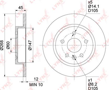 Mintex MDC2132 - Bremžu diski adetalas.lv